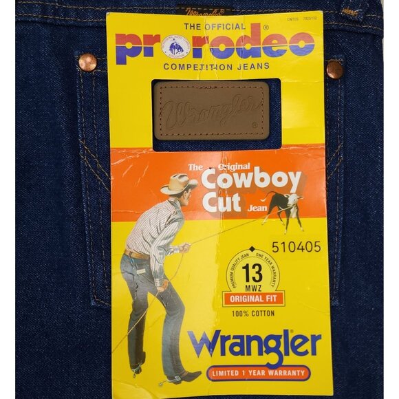 Wrangler Cowboy Cut Original Fit Jeans 30x36 Pro Rodeo Style 100% Cotton Denim - Picture 3 of 10